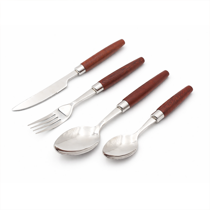 Woodland Steel Cutlery Set of 4, 16 & 24