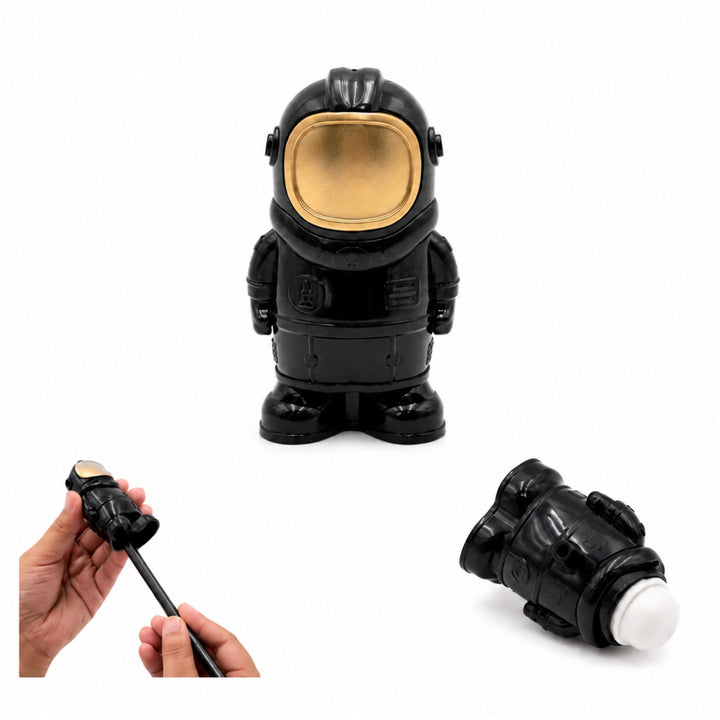 Space Pencil  Sharpener with Eraser, Cute Cartoon Manual Pencil Sharpener with Attractive Design, Novelty Desk Sharpener for School, Office, Home, Study and Everyday Use